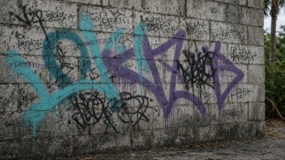 Anti-graffiti armour